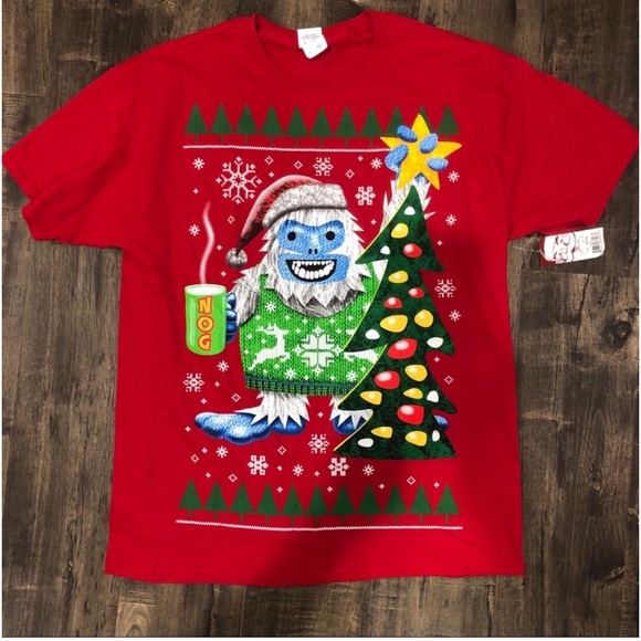 💯 Cotton Christmas T-shirt - Picture 1 of 2